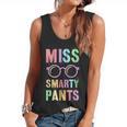 Little MISS SMARTY PANTS School Grad Teacher Last Day Flowy Tank, trending gift