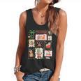 Merry And Bright Christmas Gingerbread Santa Book Teacher Flowy Tank, trending gift Merry And Bright Christmas Gingerbread Santa Book Teacher Flowy Tank, trending gift