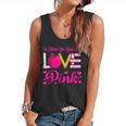 In October We Wear Pink Love Teacher Breast Cancer Awareness Flowy Tank, trending gift