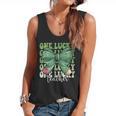 One Lucky Teacher Coquette Bow St Patricks Day Teacher Flowy Tank, trending gift