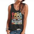 Paraeducator Paraprofessional SPED Teacher Flowy Tank, trending gift Paraeducator Paraprofessional SPED Teacher Flowy Tank, trending gift
