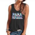 Paraprofessional Groovy Back To School Cute Teachers Women Flowy Tank, trending gift