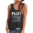 Plot It Builds Character Book Reading Teacher Flowy Tank, trending gift Plot It Builds Character Book Reading Teacher Flowy Tank, trending gift