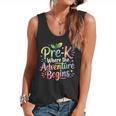Pre-K Where The Adventure Begins Preschool Teachers Students Flowy Tank, trending gift Pre-K Where The Adventure Begins Preschool Teachers Students Flowy Tank, trending gift