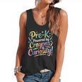 Pre-K Crayons & Curiosity Preschool Teachers Life Tie Dye Flowy Tank, trending gift Pre-K Crayons & Curiosity Preschool Teachers Life Tie Dye Flowy Tank, trending gift