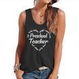 Preschool Teacher Heart Word Cloud Flowy Tank, trending gift