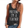 Pretend I'm A Teacher Costume Halloween Lazy Adult Kids Flowy Tank, trending gift Pretend I'm A Teacher Costume Halloween Lazy Adult Kids Flowy Tank, trending gift
