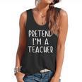 Pretend I'm A Teacher Costume Halloween Simple Adult Kid Flowy Tank, trending gift