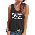 Pretend I'm A Teacher Lazy Easy Halloween Costume Flowy Tank, trending gift Pretend I'm A Teacher Lazy Easy Halloween Costume Flowy Tank, trending gift