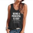 Being A Principal Is Easy School Principal Teacher Life Flowy Tank, trending gift