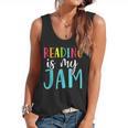 Reading Is My Jam Back To School Teacher Flowy Tank, trending gift