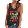 Retro Teach Love Inspire Back To School Teachers Flowy Tank, trending gift Retro Teach Love Inspire Back To School Teachers Flowy Tank, trending gift