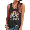 Sé Amable Spanish Bilingual Teacher Be Kind Boho Rainbow Flowy Tank, trending gift