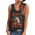 Sorry I'm Booked Ghost Reading Book Lover Teacher Halloween Flowy Tank, trending gift