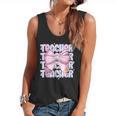 Teacher Bow Pencil Flowers Teacher Back To School Flowy Tank, trending gift Teacher Bow Pencil Flowers Teacher Back To School Flowy Tank, trending gift