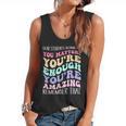 Teacher Dear Students Behind Me 1st Day Of School On Back Flowy Tank, trending gift