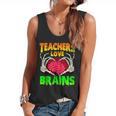 Teacher Teachers Love Brains Skeleton Hand Heart Halloween Flowy Tank, trending gift Teacher Teachers Love Brains Skeleton Hand Heart Halloween Flowy Tank, trending gift