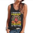 Thanksgiving I Teach Coolest Turkeys Teacher Fall Women Men Flowy Tank, trending gift