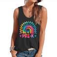 Tie Dye Prek Teacher Rainbow Preschool Back To School Girl Flowy Tank, trending gift