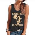 History Education Is Freedom African Map Black Teacher Flowy Tank, trending gift