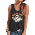 Trick Or Teach Groovy Retro Ghost Halloween Teacher Kids Flowy Tank, trending gift Trick Or Teach Groovy Retro Ghost Halloween Teacher Kids Flowy Tank, trending gift