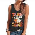 Trick Or Teach Halloween Shirt For Teacher Kids Floral Ghost Flowy Tank, trending gift Trick Or Teach Halloween Shirt For Teacher Kids Floral Ghost Flowy Tank, trending gift