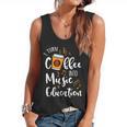 I Turn Coffee Into Music Education Music Teacher Flowy Tank, trending gift I Turn Coffee Into Music Education Music Teacher Flowy Tank, trending gift