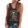 Weird Teachers Build Character Skeleton Book Halloween Women Flowy Tank, trending gift Weird Teachers Build Character Skeleton Book Halloween Women Flowy Tank, trending gift