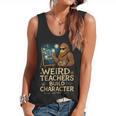 Weird Teachers Build Character Van Bigfoot Art Flowy Tank, trending gift