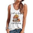 Fall In Love With Reading Book Autumn Teachers Pumpkins Flowy Tank, trending gift Fall In Love With Reading Book Autumn Teachers Pumpkins Flowy Tank, trending gift