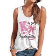 K Is For Kindergarten Teacher Coquette Bow Back To School Flowy Tank, trending gift K Is For Kindergarten Teacher Coquette Bow Back To School Flowy Tank, trending gift