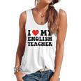 I Love My English Teacher Heart English Language Teachers For Men Women Kids Flowy Tank, trending gift
