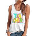 Neon Retro Teacher Cute Teacher Team New Teacher Back To Sch Flowy Tank, trending gift Neon Retro Teacher Cute Teacher Team New Teacher Back To Sch Flowy Tank, trending gift