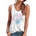 Preppy Fifth Grade Teacher Blue Floral Coquette Pencil Bow Flowy Tank, trending gift Preppy Fifth Grade Teacher Blue Floral Coquette Pencil Bow Flowy Tank, trending gift