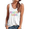 READING ROCKS English Teacher ELA ABCD Read Star Kinder Flowy Tank, trending gift READING ROCKS English Teacher ELA ABCD Read Star Kinder Flowy Tank, trending gift
