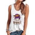 Spooky Paraprofessional Life Halloween Messy Bun Teacher For Men Women Flowy Tank, trending gift