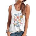 Teach Them Love Them Watch Them Grow Retro Teacher Floral Flowy Tank, trending gift