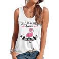This Teacher Loves Her Flock Cute Flamingo Teacher Flowy Tank, trending gift