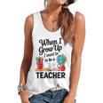 When I Grow Up I Want To Be Teacher Kids Flowy Tank, trending gift When I Grow Up I Want To Be Teacher Kids Flowy Tank, trending gift