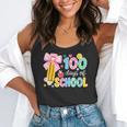 100 Days Of School Preppy 100th Day Of School Teachers Girls Flowy Tank, funny gift