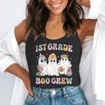 1st Grade Boo Crew Groovy Halloween Floral Ghost Kid Teacher Flowy Tank, funny gift
