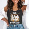 5K Boo Crew Halloween Teacher K5 Floral Ghost Trick Or Teach Flowy Tank, funny gift
