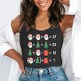 67 Santa Tree Math Teacher Christmas Xmas Humor Flowy Tank, funny gift