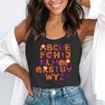 ABCs Learning Kindergarten Teacher Halloween Alphabet Flowy Tank, funny gift