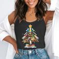 Art Christmas Tree Merry Christmas Artist Art Teacher Flowy Tank, funny gift