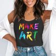 Make Art Painter Artist Teacher Artsy Men Women Kids Flowy Tank, funny gift