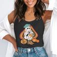Art Teacher Painting Brushes Retro Pumpkin Ghost Artist Flowy Tank, funny gift Art Teacher Painting Brushes Retro Pumpkin Ghost Artist Flowy Tank, funny gift