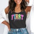 Back To School Neon Checkered First Grade Colorful Teacher Flowy Tank, funny gift Back To School Neon Checkered First Grade Colorful Teacher Flowy Tank, funny gift