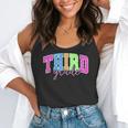 Back To School Neon Checkered Third Grade Colorful Teacher Flowy Tank, funny gift Back To School Neon Checkered Third Grade Colorful Teacher Flowy Tank, funny gift