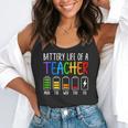 Battery Life Of A Teacher School Teacher Appreciation Flowy Tank, funny gift Battery Life Of A Teacher School Teacher Appreciation Flowy Tank, funny gift